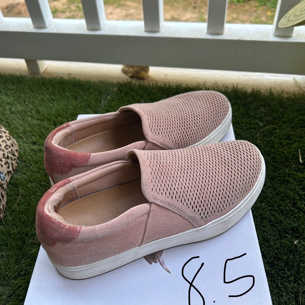 Pink loafers